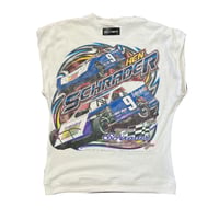Image 2 of RaceCar T-Shirt Vest Upcycle 