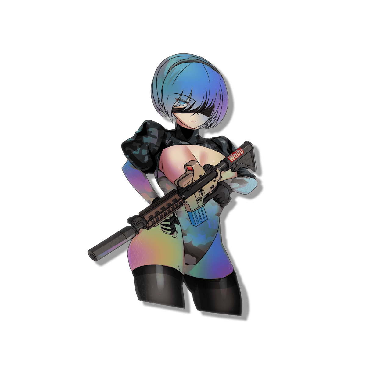 Image of Tactical 2B Sticker (Limited Edition)