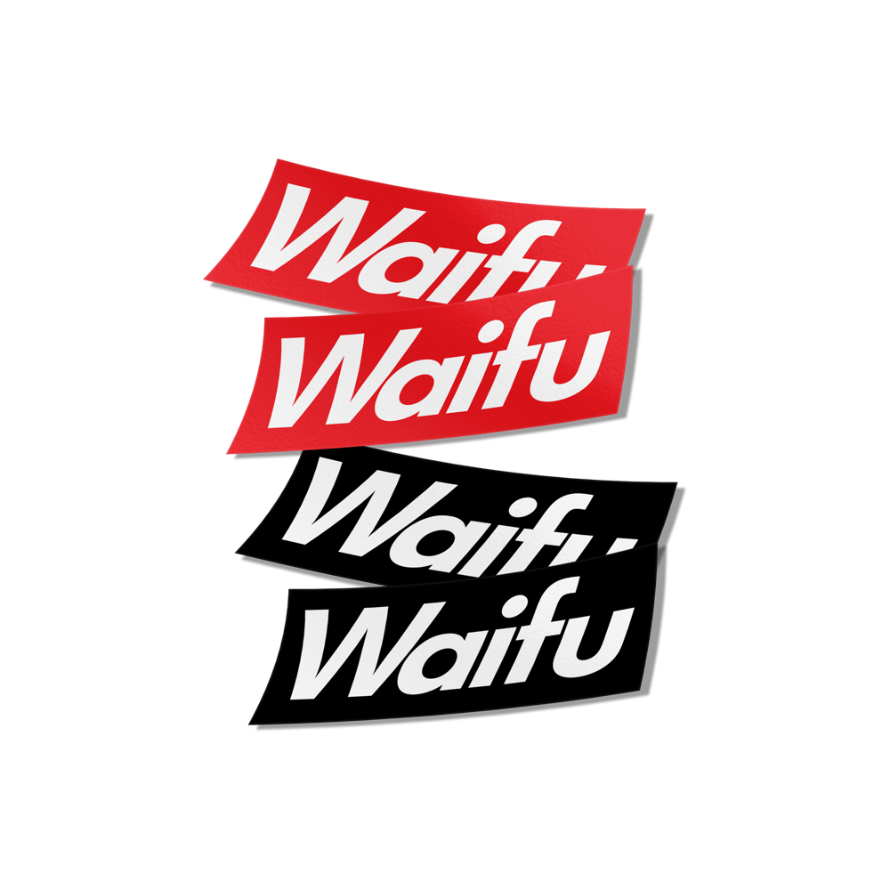 Image of Waifu Mini Sticker 2 Pack