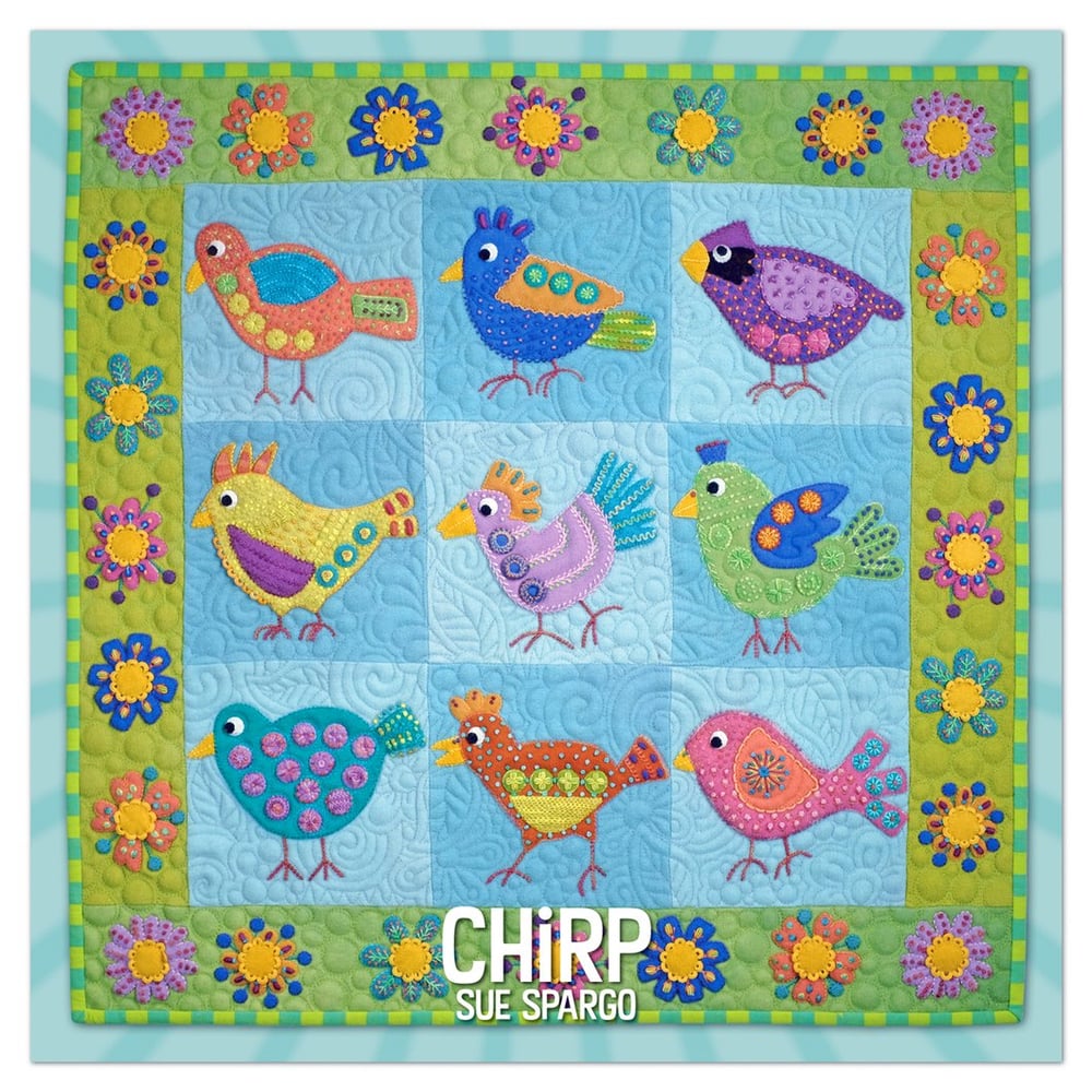 Image of NEW! "Chirp" Block of the Month Registration by Sue Spargo