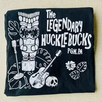 Image 2 of Legendary Hucklebucks TIKI + GUITAR 100% Cotton Men's T-Shirt