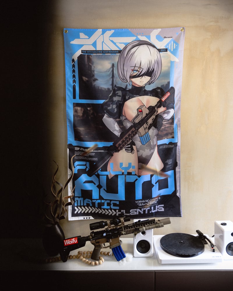 Image of 2B Fully:Automatic Reimagined Flag