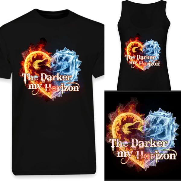 Image of When Fire & Ice Collide tee/ladies vest *NEW