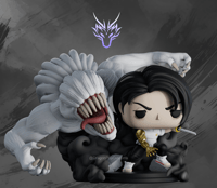 Image 2 of YUTA AND RIKA V2 JUJUTSU KAISEN CUSTOM FUNKO POP