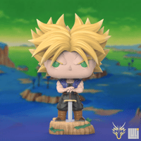 Image 1 of FUTURE TRUNKS WITH BRAVE SWORD DRAGON BALL Z CUSTOM FUNKO POP