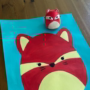 Image of Squishmallow on canvas - Monday 7 July 9am-3pm ALL DAY