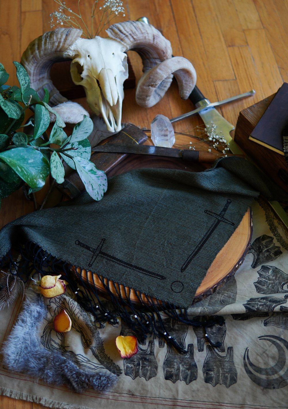 Image of Ranger Green Sword Kerchief- 1