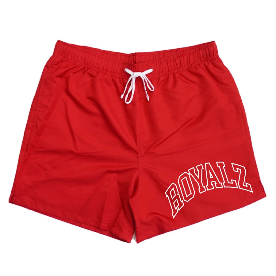 Image of RED ROYALZ VARSITY SHORTS