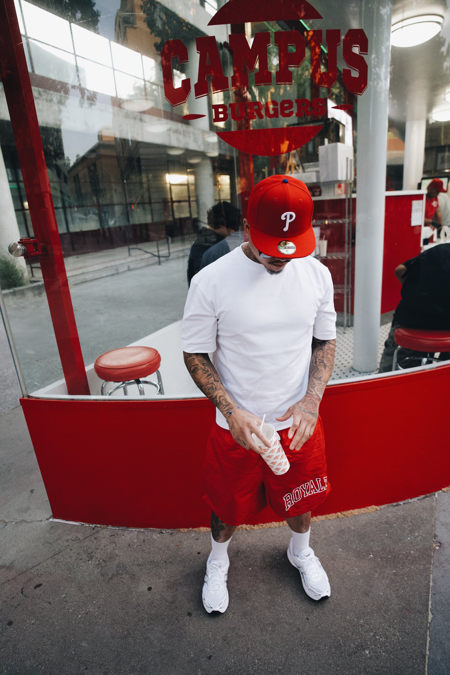 Image of RED ROYALZ VARSITY SHORTS