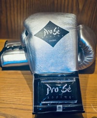 Image 1 of Pro Sé Metallic Leather Fight Gloves 10oz