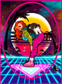 Image 2 of Time Capsule Collection 1980's Inspired Plus Size Woman with Scottish Fold Cat