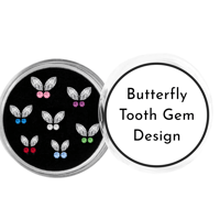 Butterfly Tooth Gem Design 