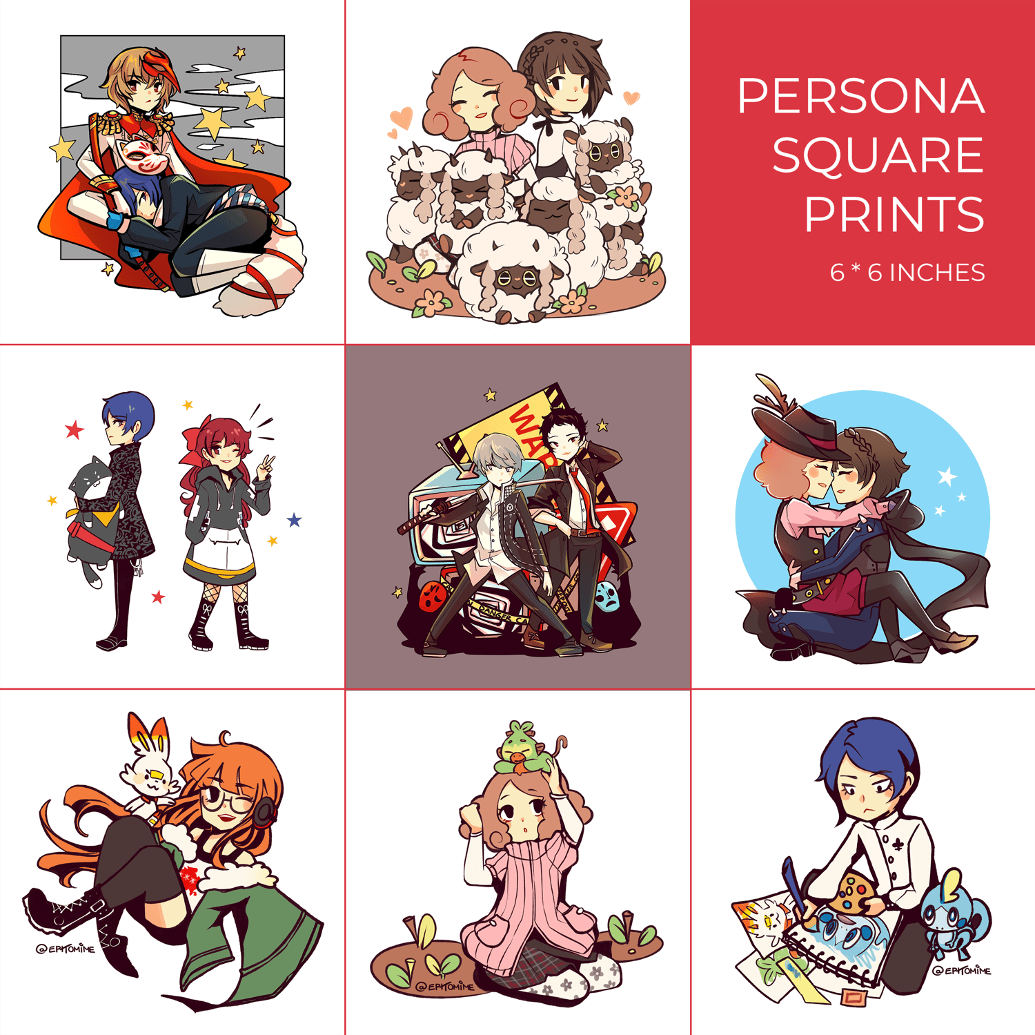 Persona Square Prints
