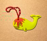 Bloody Whale Rubber Charm