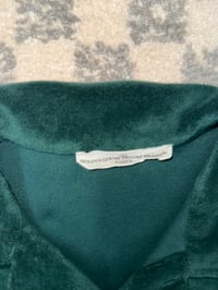 Image 2 of Golden Goose Velour Cropped Polo Shirt