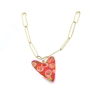 Image 3 of Collier cœur en laiton réversible