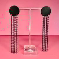 Image 2 of clay chain earrings