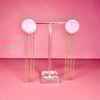 Image 1 of clay chain earrings