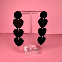Image 3 of three hearts earrings
