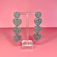 Image 4 of three hearts earrings