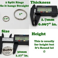 Image 3 of Silencer Stainless S. Custom Pet ID Tag Round 30mm Cat Dog French Bulldog Silent FREE SHIPPING