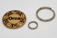 Image 2 of Whales Custom Pet ID Cat Dog Tag Round Stainless Steel Frenchie 2-Sides Free Shipping 