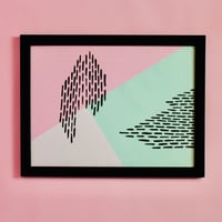 Image 1 of teal/pink