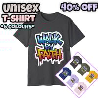 Standarn WALK BY FAITH..(unisex)T-shirt...50%off0<lifeti>