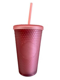 16 OZ STARBIEZ PINK STUDDED CUP