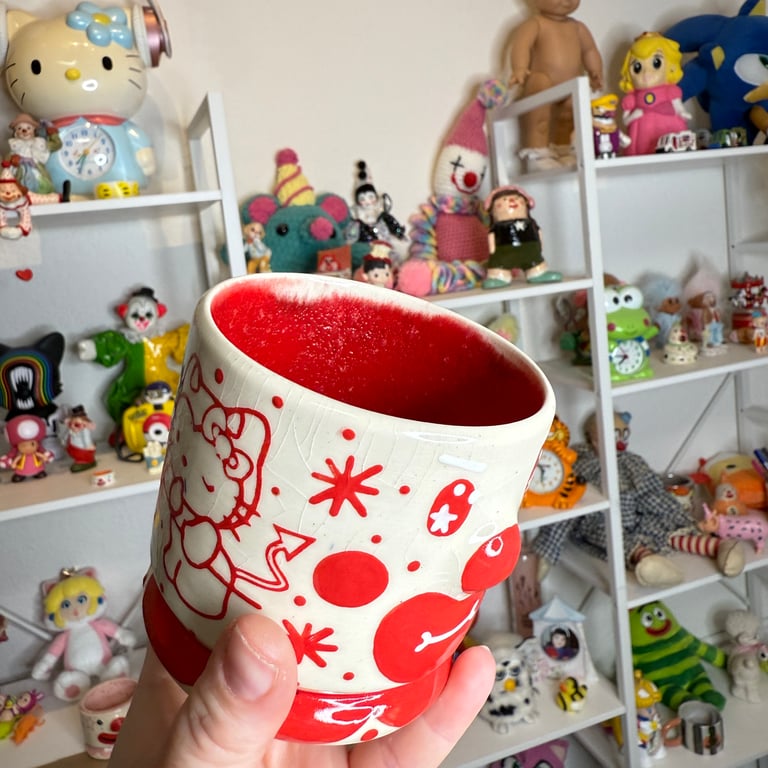 discounted hello kitty devil cup ~read description~ Image 2