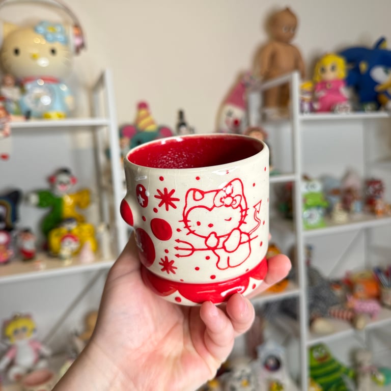 discounted hello kitty devil cup ~read description~ Image 4