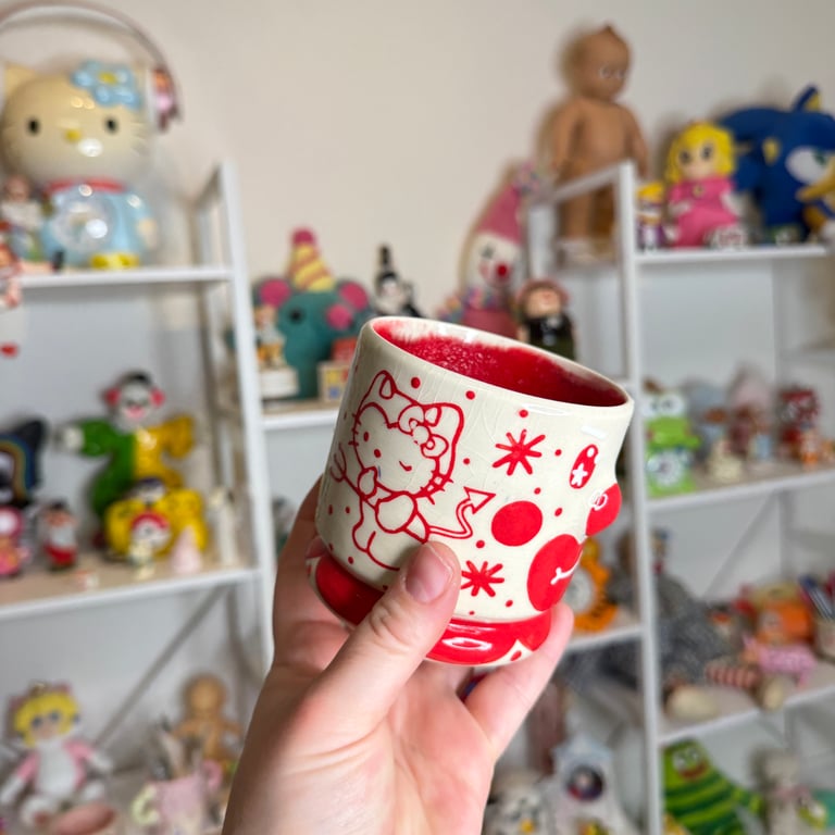 discounted hello kitty devil cup ~read description~ Image 5