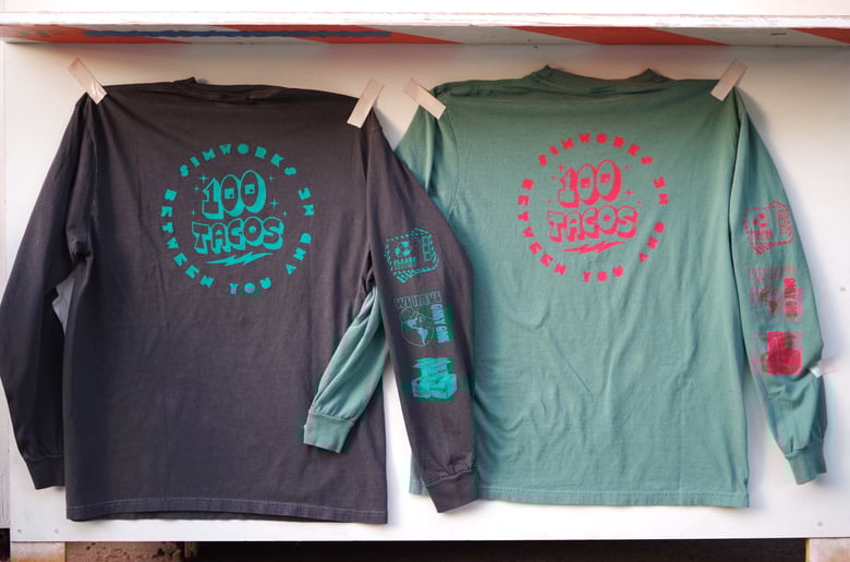 Image of Sim Works & 100 Tacos Long Sleeve Shirt 