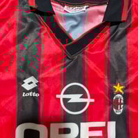 Image 3 of AC Milan Home Shirt 1995 - 1996 (L)