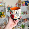 orange snoopy vampire cup