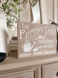 Image 1 of The Potting Shed Sign