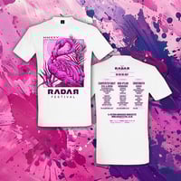 Image 2 of RDR25 FLAMINGO LINEUP TEE WHITE