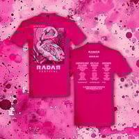 Image 2 of RDR25 FLAMINGO LINEUP TEE HOT PINK