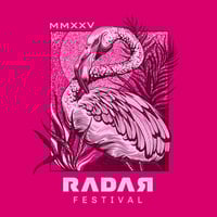 Image 3 of RDR25 FLAMINGO LINEUP TEE HOT PINK