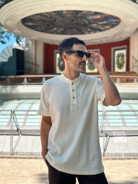 Image 1 of Polo “Waffle” Beige 