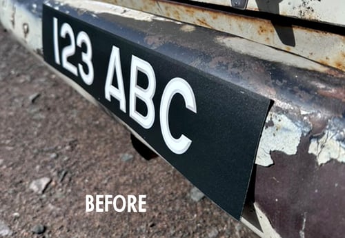 Image of Magnetic & Removable 'Show Number Plates'