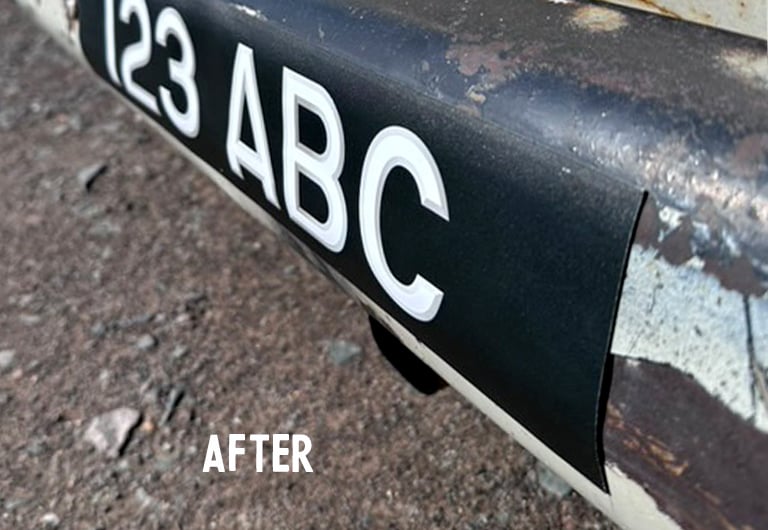 Image of Magnetic & Removable 'Show Number Plates'