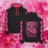 Image 1 of RDR25 FLAMINGO BLACK PREMIUM HOODIE