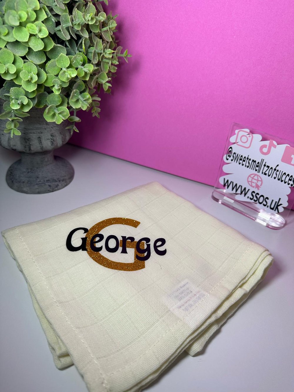 Image of Personalised Muslin Cloths