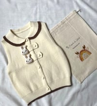 Image 2 of Bunny Button Knit Vest