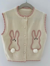 Image 1 of Bunny Pocket Knit Vest