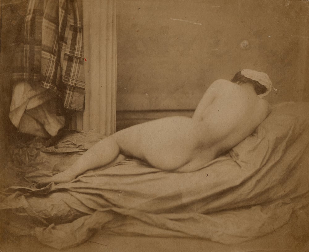 Image of Auguste Belloc: "Jeune Femme endormie", France ca. 1855