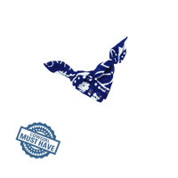 Image 1 of CANDY BLUE RHINESTONE BANDANA
