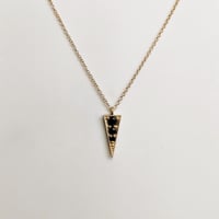 Image 1 of Elva Necklace - Gold - Black Diamond
