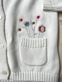 Image 3 of Children Cotton Knitted Sweaters Rabbit Embroidery